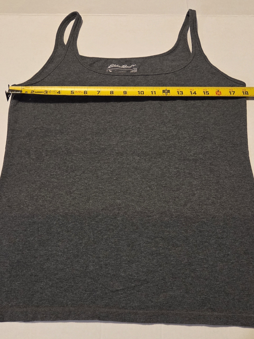 Eddie Bauer Dark Charcoal Tank Top Scoop Neck